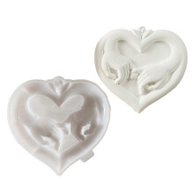 (3, One size) Multipurpose Sturdy Silicone Mould for Heart Plaster Accessory Portable for Artistics and Craft Supplies Lovers