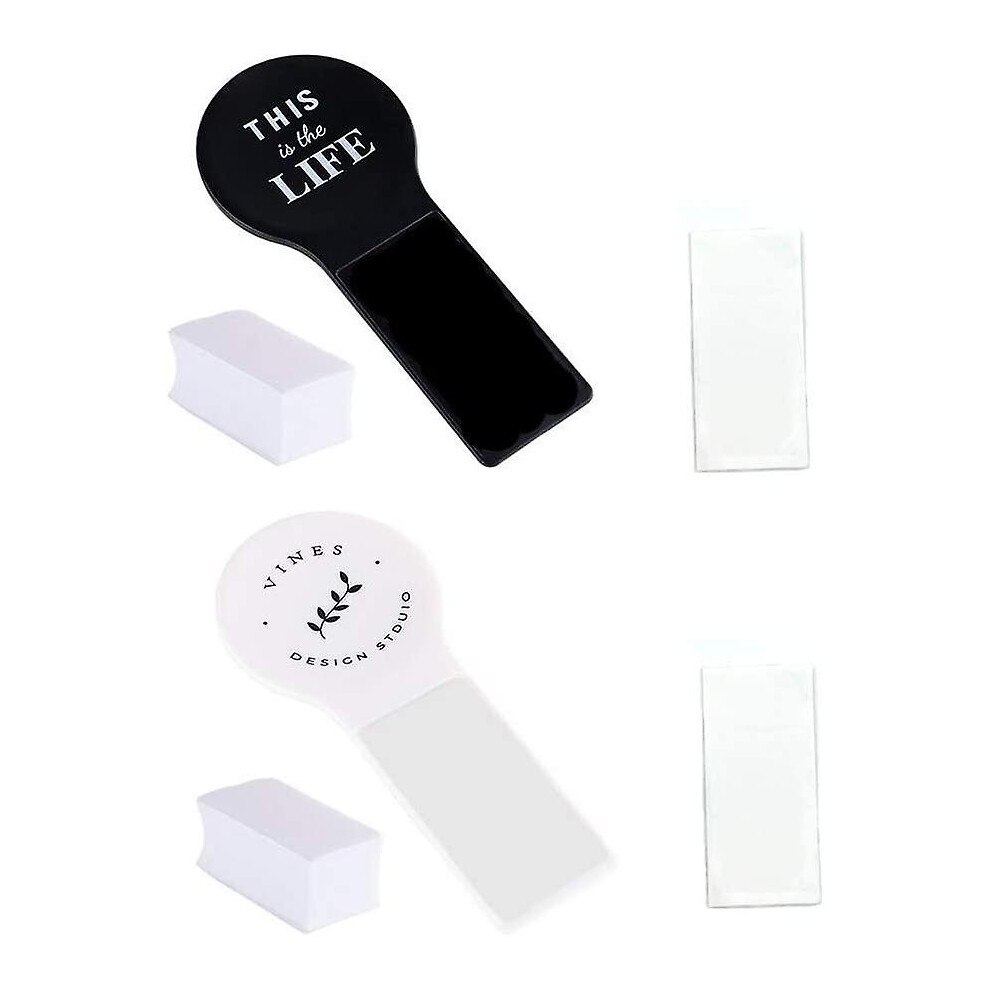 (As Show, One Size) 2 Pcs Toilet Seat Lifts Toilet Seat Handle Avoid Touching The Toilet Lifter Toilet Lid Lifting Device White/Black