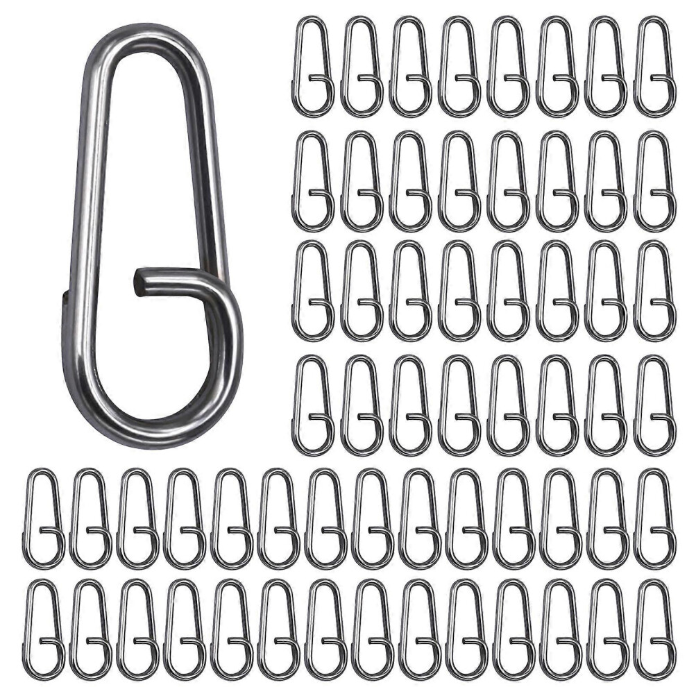 (10Mm, One Size) 100Pcs Stainless Steel Oval Split Rings Fishing Lures Connector High Strength Fishing Split Rings Line Connector 18Mm 7683012603938
