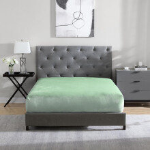 Cathay Home Queen Flannel-Plush Fitted Sheet - Ultra Soft & Thick Plush No-Pilling - All Season Cozy Warmth - 12"""" Deep Pocket Fitted Sheet Only