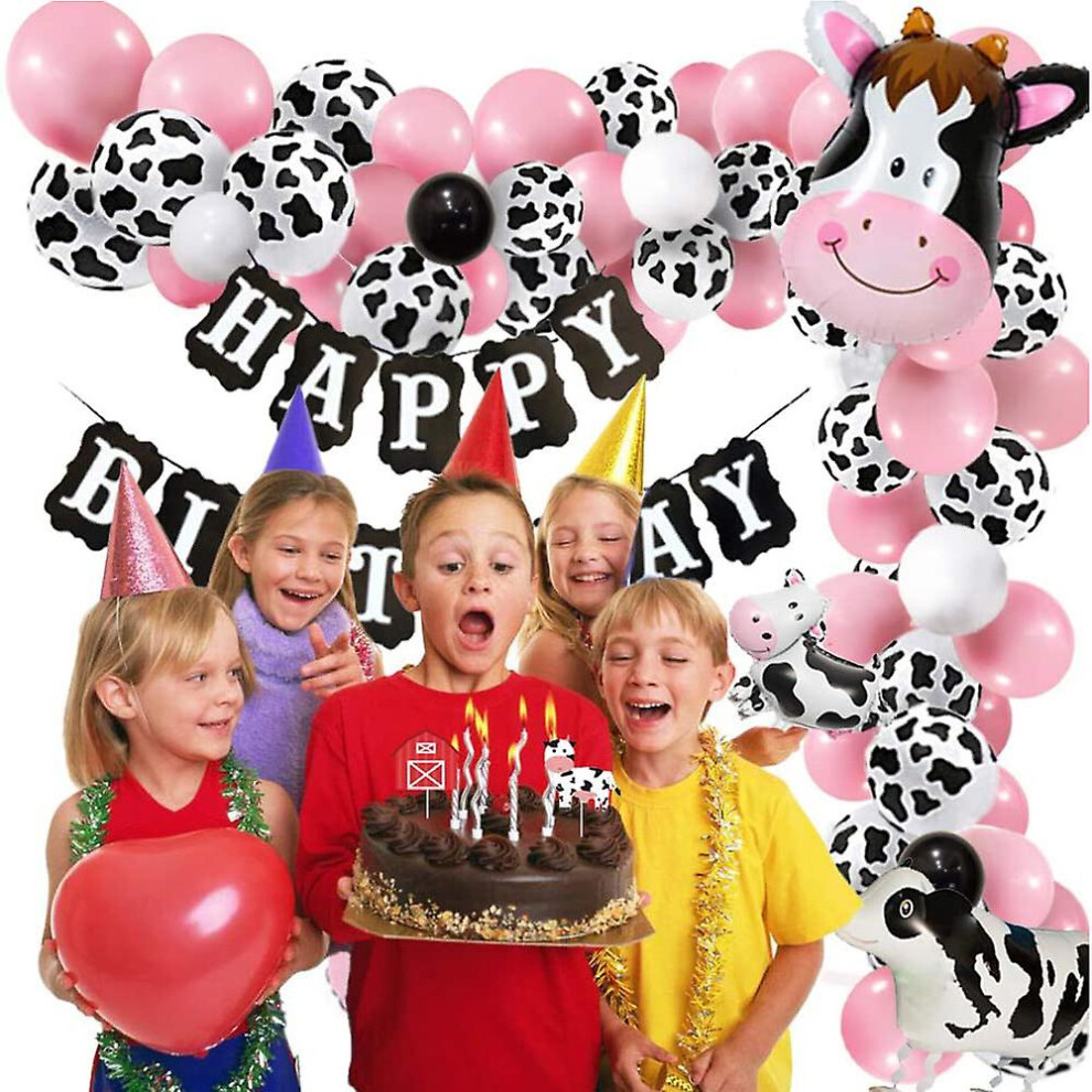 (As show, One size) Farm Birthday Decoration Farm Animal Party Decorations Kids Birthday Party Decoration Animal Foil Balloon