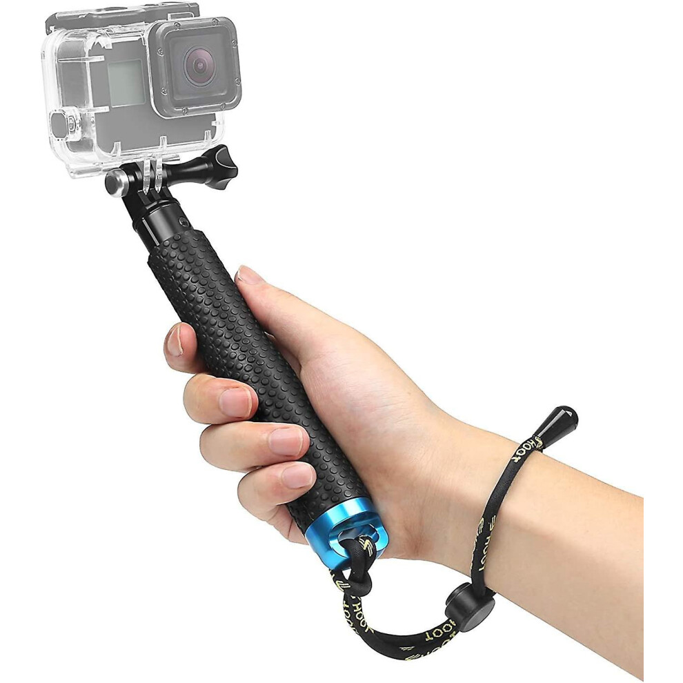 (As show, One size) Auto Photo Aluminum Telescopic Monopod Selfie Stick For Gopro Hero 10/9/8/7 Black Silver White/6/5/4/3+/3/hero(2018)/fusion Crosstour Campark New Ape