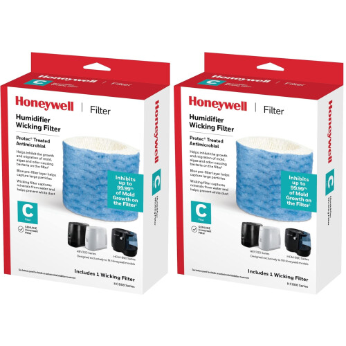 Honeywell Honeywell C Vervangfilter, Wit - Verpakking van 2