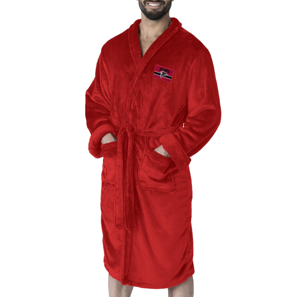 Peignoir de bain en soie NORTHWEST NFL Atlanta Falcons, taille L/XL, rouge