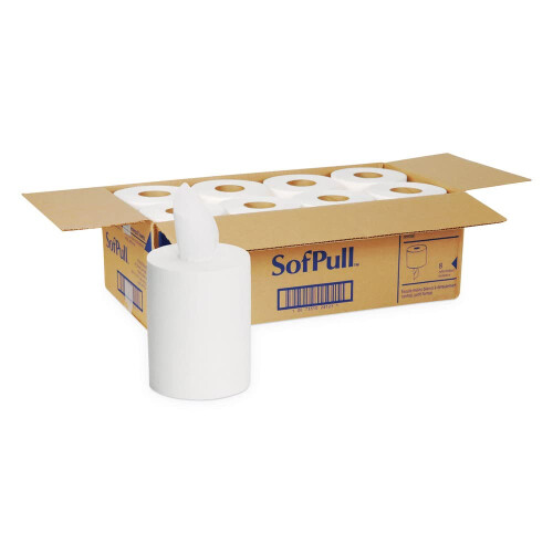 SofPull Junior Centerpull Premium papieren handdoek van GP PRO Georgia-Pacific Wit 28125 8 rollen per doos