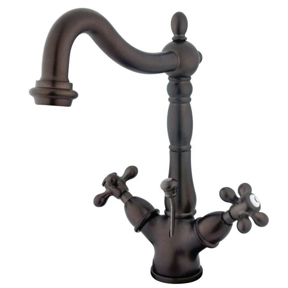 Photos - Tap Hidden Part Kingston Brass KS1435AX Heritage Bathroom Faucet 6-1/2-Inch Oil Rubbed Bronze 
