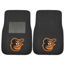 FANMATS 20565 Baltimore Orioles 2-delt broderet teamlogo bilm?ttes?t forreste r?kke gulvm?tter til biler