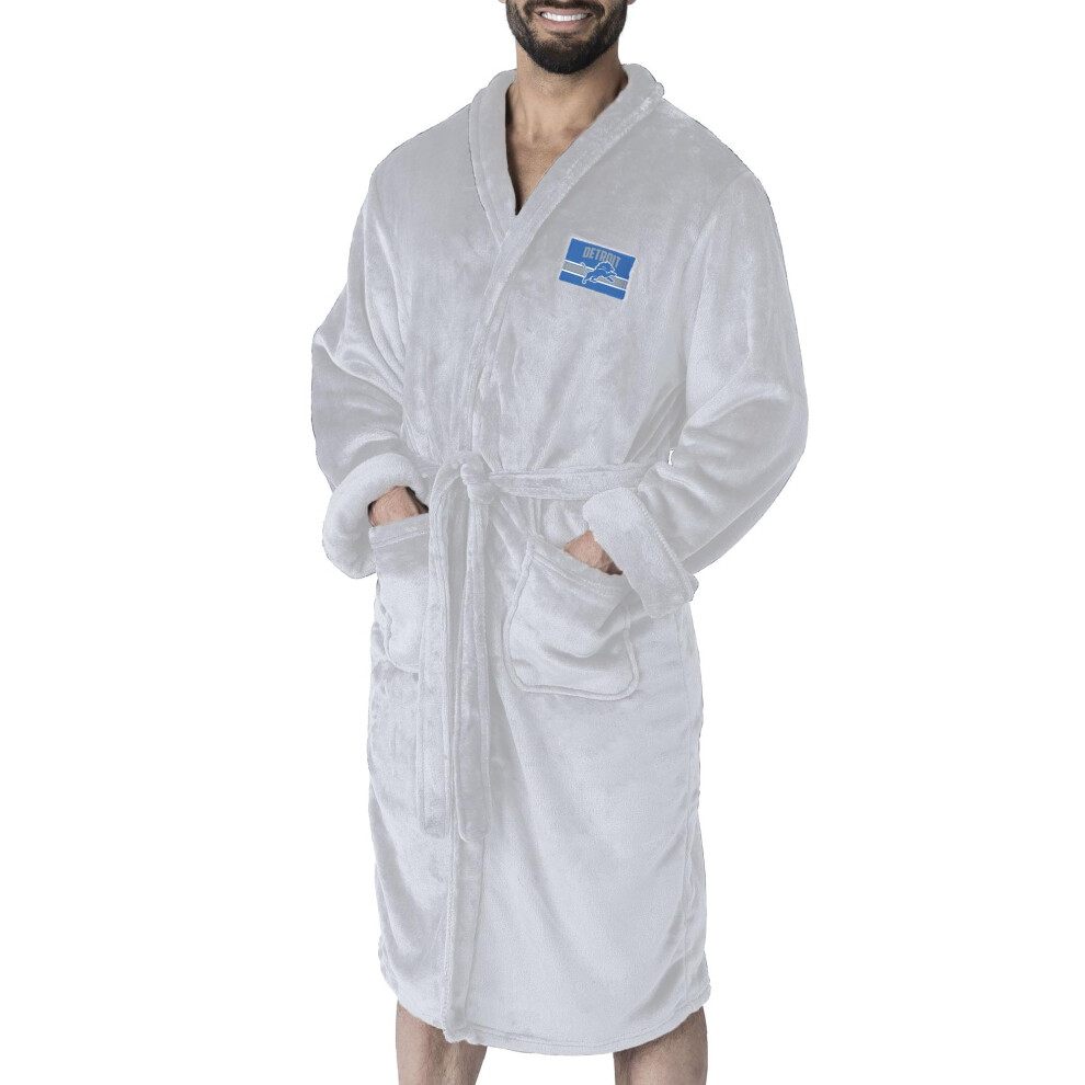 Peignoir en soie NORTHWEST NFL Detroit Lions L/XL Blanc