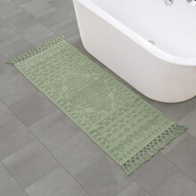French Connection Nellore Fringe 24 x 64 tum. Badmatta Sage Green