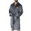 Northwest NFL Washington Commanders Silk Touch Bath Robe Large/X-Large Rollout Charcoal 1