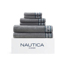 Nautica frdolepedok puha nedvszv pamut modern frdoszobai essentials ko-Tex tanstvnnyal (Signature Grey 6 rszes)