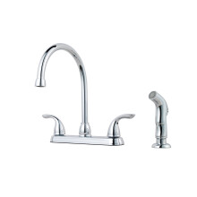 Pfister G1365000 Pfirst Series 2 fogantys konyhai csaptelep oldals spray-vel, polrozott krm 1,8 GPM