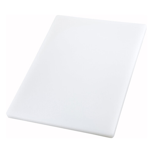 Winco Heavy-Duty Plastic Cutting Board 15"""" x 20"""" x 1"""" White