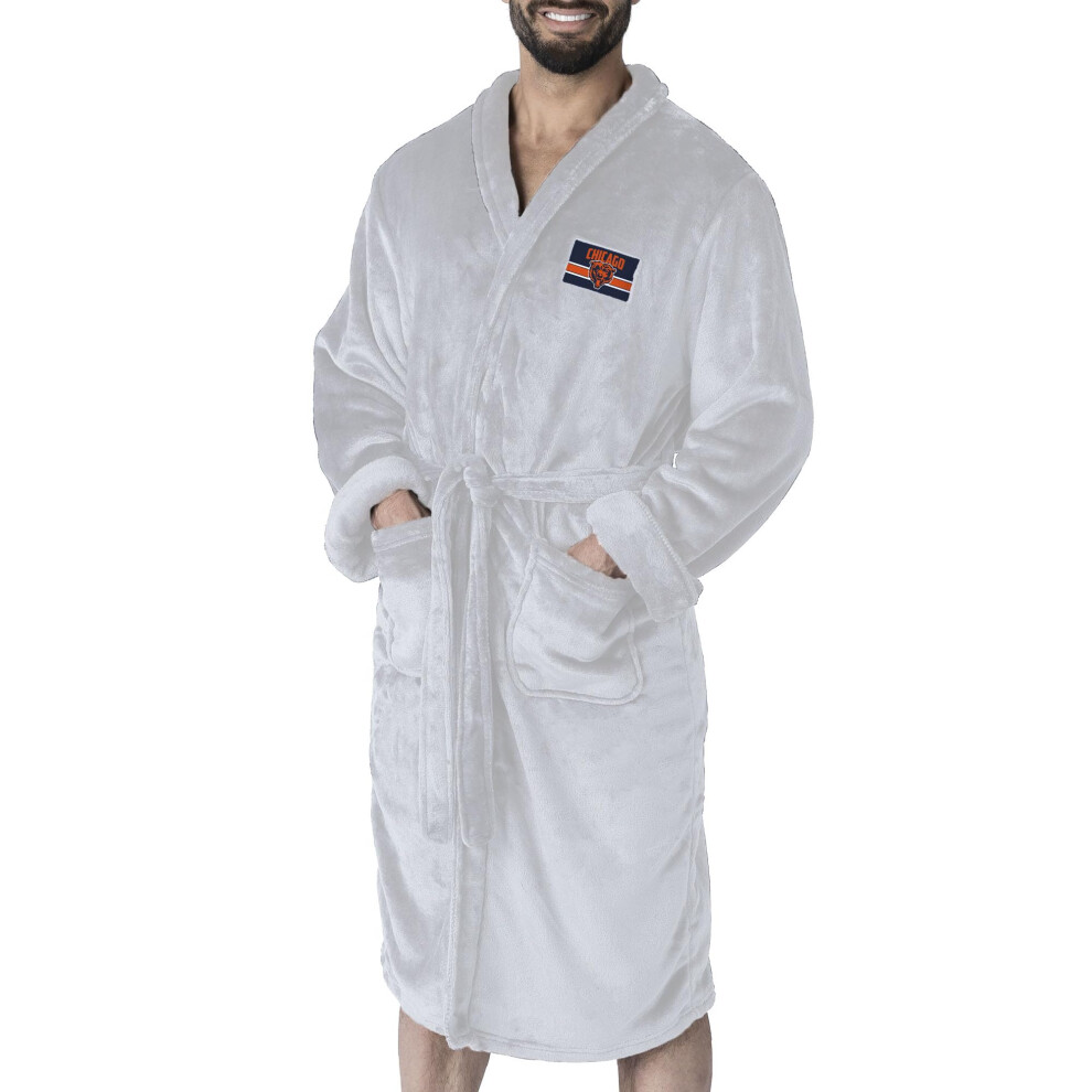 Peignoir en soie NORTHWEST NFL Chicago Bears L/XL Blanc
