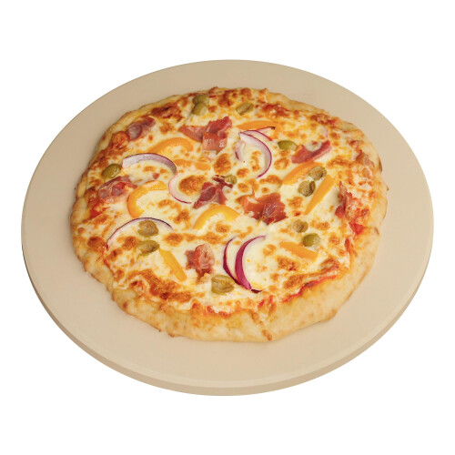 Pedra antiga redonda para pizza de 14 polegadas