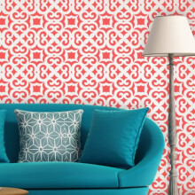 J BOUTIQUE STENCILS Moroccan Trellis Allover Wall Stencil Liliane for DIY Modern Wall decor