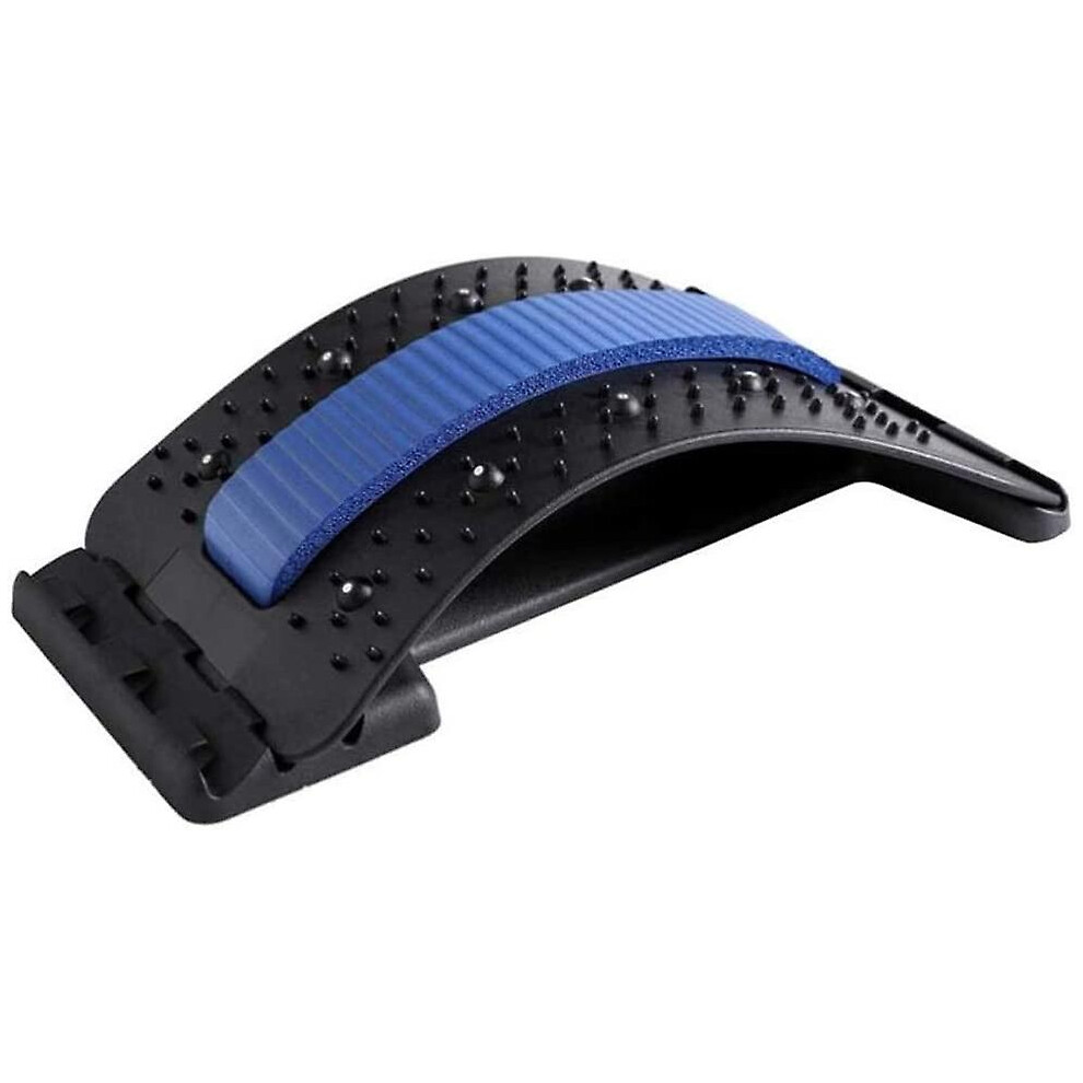 (As show, One size) Massagers (blue) For Back, Lumbar Lower And Upper Back, Lumbar Back Stretching Device, Stretcher Fitness Stretch Equipment Lumbar Support Relaxation