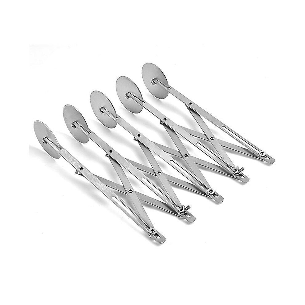 (Five round flat knife, One size) Stainless Steel Lace Pizza Multi-round Knife Cooking Tool Pizza Knife Cake Ideas Cake Knife