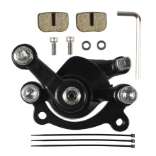(red left, One size) Scooter Rear Disc Brake Caliper With Replaced Brake Pads Accessories For Pocket Bike Stand Up Goped Scooter Motorcycle