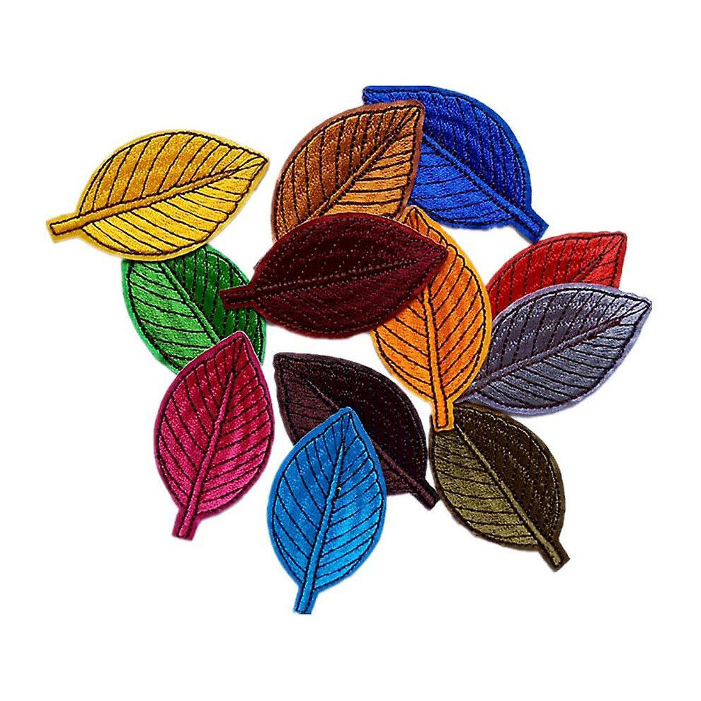 (As show, One size) Multicolor Patches Randomly Mix Handmade Patch Assorted Iron On Or Sew Embroidered Diy Iron-on Patches For Clothes Jeans Bag Hat Shoes (12 Pcs Sheets)