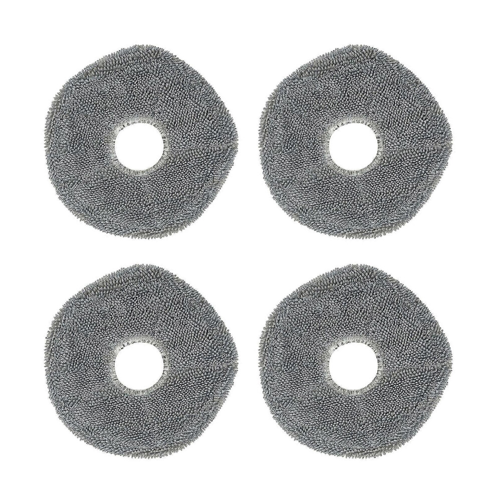 (4 Slices, One Size) Sweeping Robot Mop Cloth Spare Part Sweeping Robot Replacement Cloths Mopping Pad Nonwovens Mop Pad For Cleaning Use 7683012615139