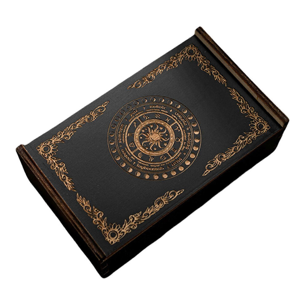 (Section B, One Size) Rectangle Wood Cards Box Playings Tarots Container Jewelry Storage Case Packing Poker Game Empty Poker Card Storage Case 7683012614897