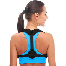(As show, One size) Back Slouchy Shoulder Posture Corrector - For Men & Women Washable & Adjustable - Great For Back, Chest, Neck & Shoulder Pain Relief