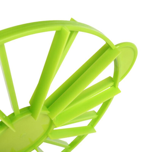 (orange, One size) Green Diy Pastry Feeder Plastic Cake Slicer 10/12 Pieces Equalizer Baking Tool 2