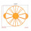 (orange, One size) Green Diy Pastry Feeder Plastic Cake Slicer 10/12 Pieces Equalizer Baking Tool 1