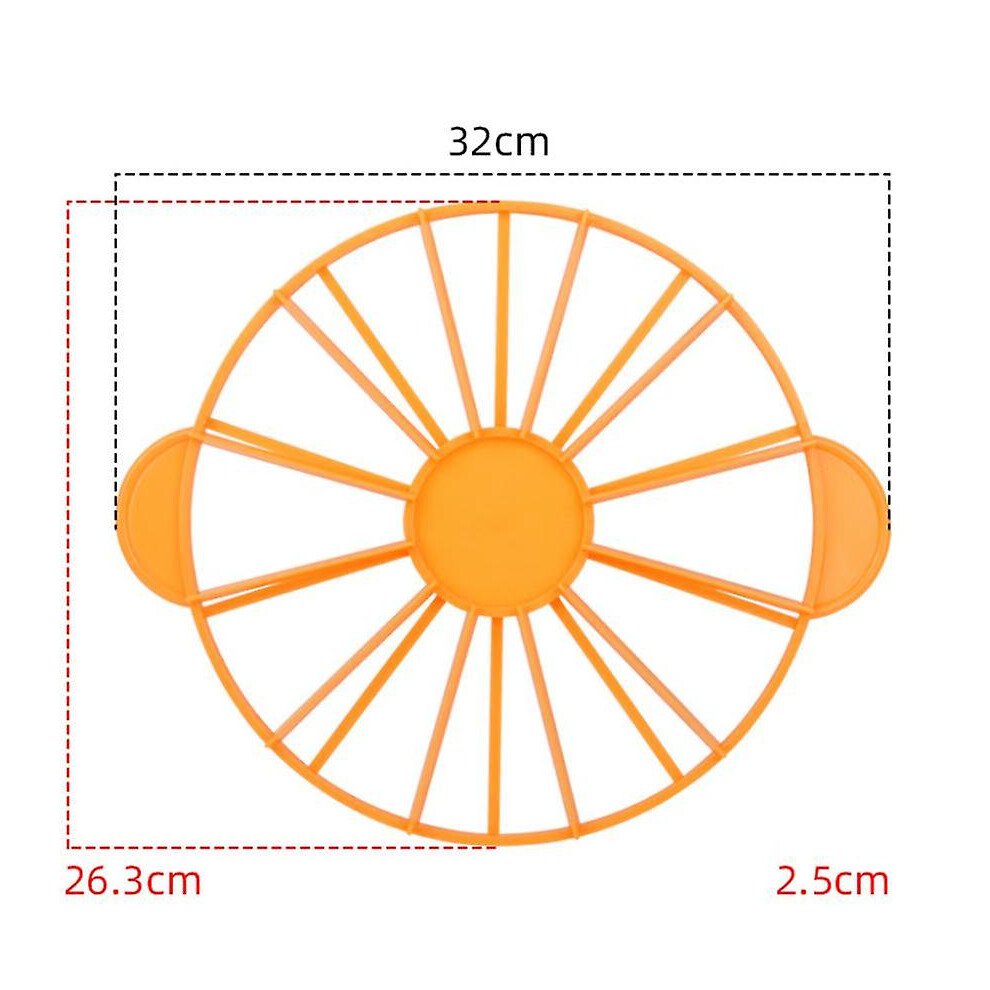 (orange, One size) Green Diy Pastry Feeder Plastic Cake Slicer 10/12 Pieces Equalizer Baking Tool