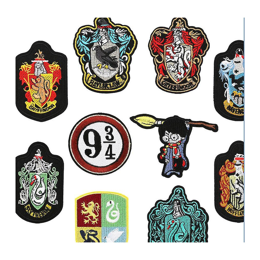 (As show, One size) 10 Fabric Embroidered Patches Computer Embroidered Labels Patches For Clothing Patches For Decorative Accessories Badges Adhesive Patches