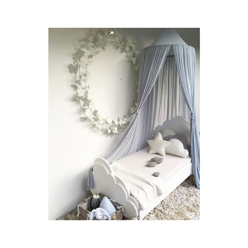 (As show, One size) Kids Bed Canopy Hanging Cotton Mosquito Net Indoor Outdoor Reading Tent Bed Bedroom Decoration Mosquito Net