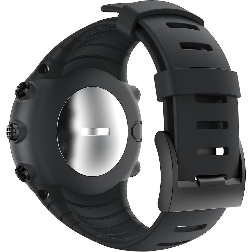 (As show, One size) Suunto Core Strap, Silicone Replacement Strap With Metal Buckle And Black Buckle For Suunto Core Smartwatch, Fits 140mm-230mm Straps.