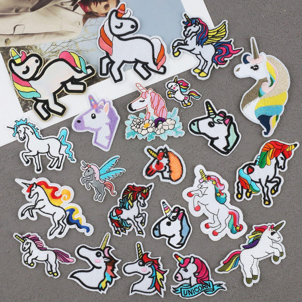 (As show, One size) Random Multicolor Patches Mix Handmade Patches Assorted Iron-on Or Sew-on Embroidered Diy Iron-on For Clothes Jeans Bag Hat Shoes