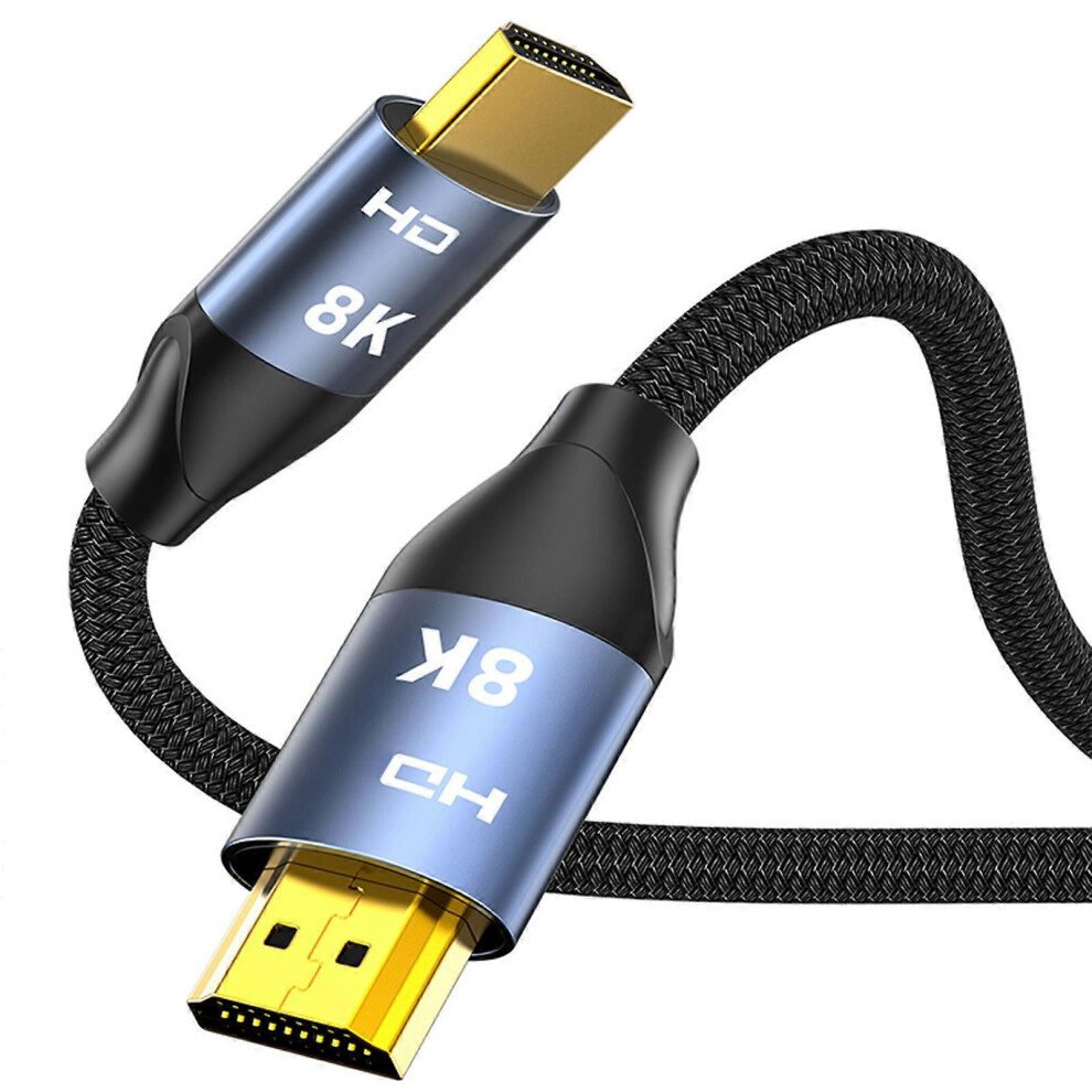 (5M, One Size) Hdtv 2.1 Cable 8K@60Hz 4K@240Hz 144Hz Male To Male Video Display Cable For Hdtv Laptop Projectors Computer Gaming Consoles 7683012611681