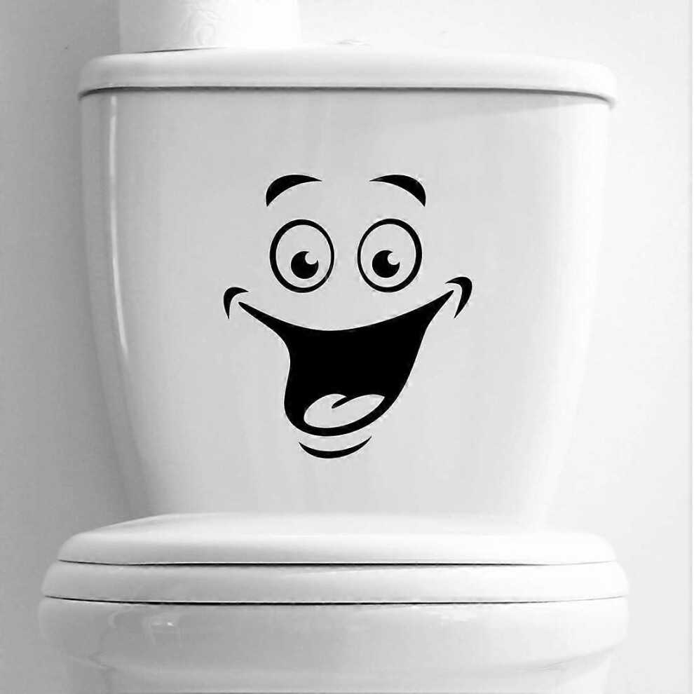 (As show, One size) Smile Funny Bathroom Wall Sticker Home Decor Kitchen Wallpaper Living Room Decor Wall Decor Living Room Decor Wall Decor