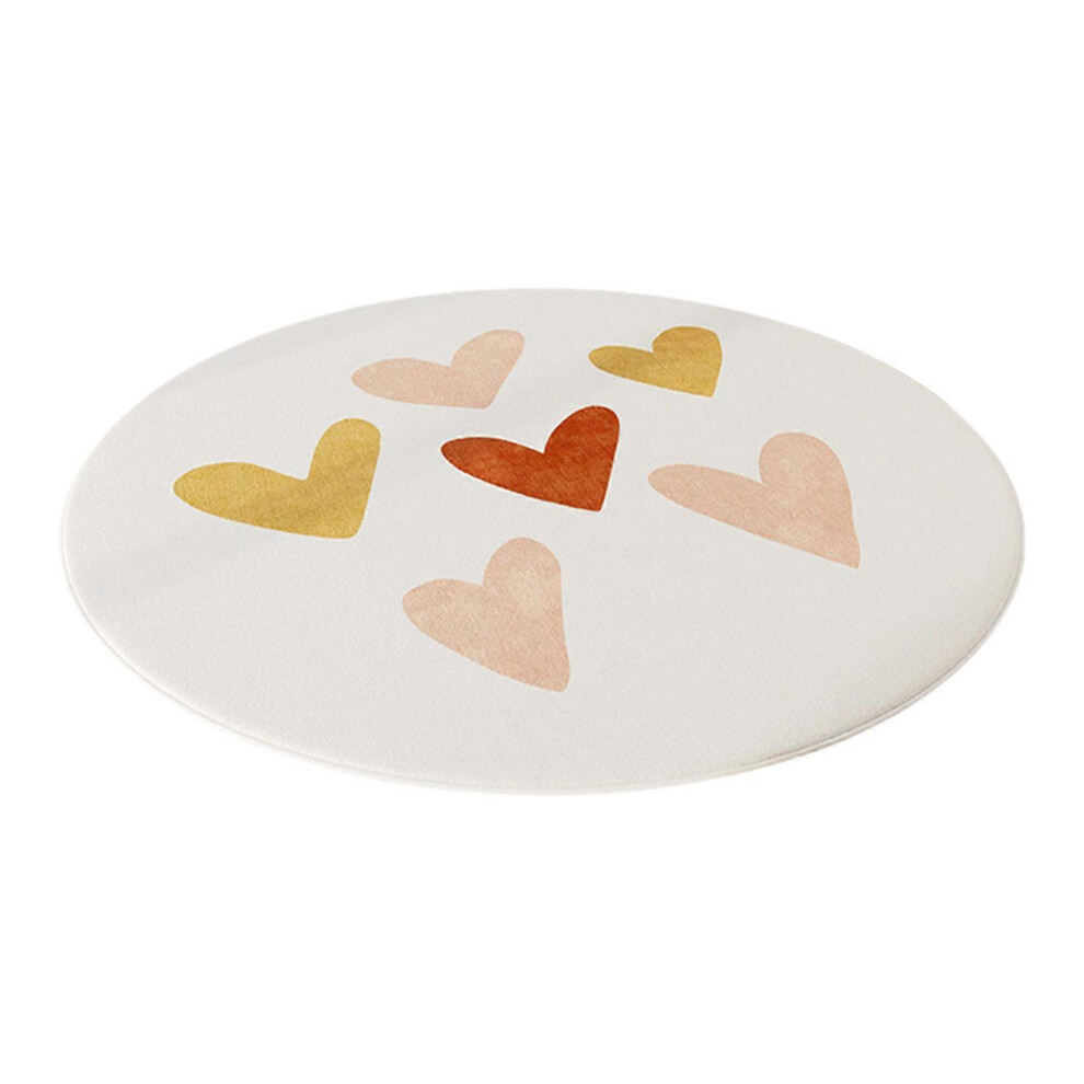 (100X100cm, One Size) Round Carpet Bedroom Nonslip Bedside Area Carpet Soft Children Play Mats Comfortable Home Decoration 160X160cm 7683012617898