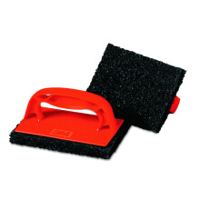 3M Scotch-Brite PROFESSIONAL 9537 Scotchbrick Griddle Scrubber 4w x 6d x 3h Red/Brown Pack of 4 (Case of 3 Packs)