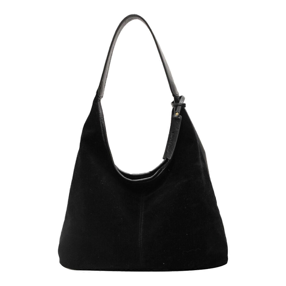 (Black, One Size) Elegant Slouchy Bag Large Underarm Purse Office Handbag Shoulder Bag With Spacious Interior For Work And Daily Use Black 7683012612169