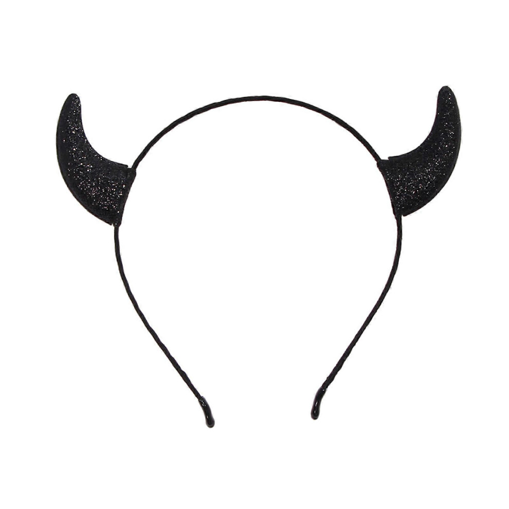 (Red, One Size) Halloween Hairhoop Devil Horn Hairband Dark Series Headband Theme Party Headpiece Roleplay Costume Accessories Hairband Black 7683012602009