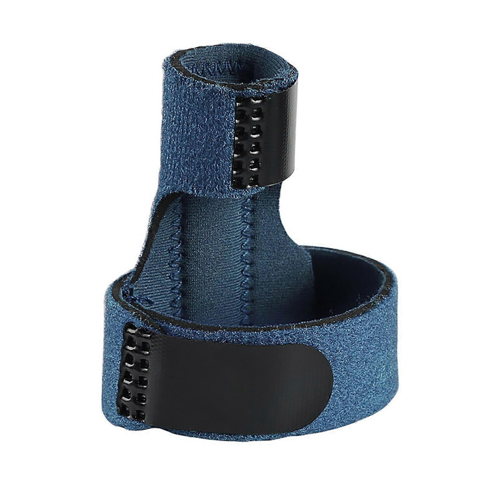 (Black, One Size) Triggers Finger Splint Brace Middle,Pinkies,Pointers,Rings,Thumb Support Palms Straps Straighten Curved Broken Finger Dark Blue 7683012616372