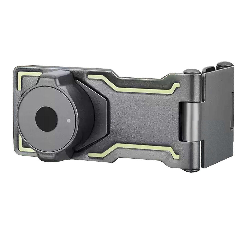 (Mysterious Black, One Size) Fingerprints Cabinet Lock Zincs Alloys Office File Cabinet Lock Lockable Hasp Lock For Kitchen Drawers Easy To Install B 7683012697807