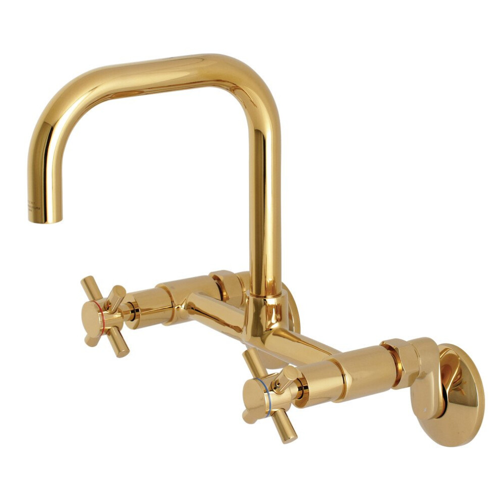 Kingston Brass Ks413pb Concord Kitchen Faucet 6-11/16"""" In Spout Reach Polished Brass 663370488108
