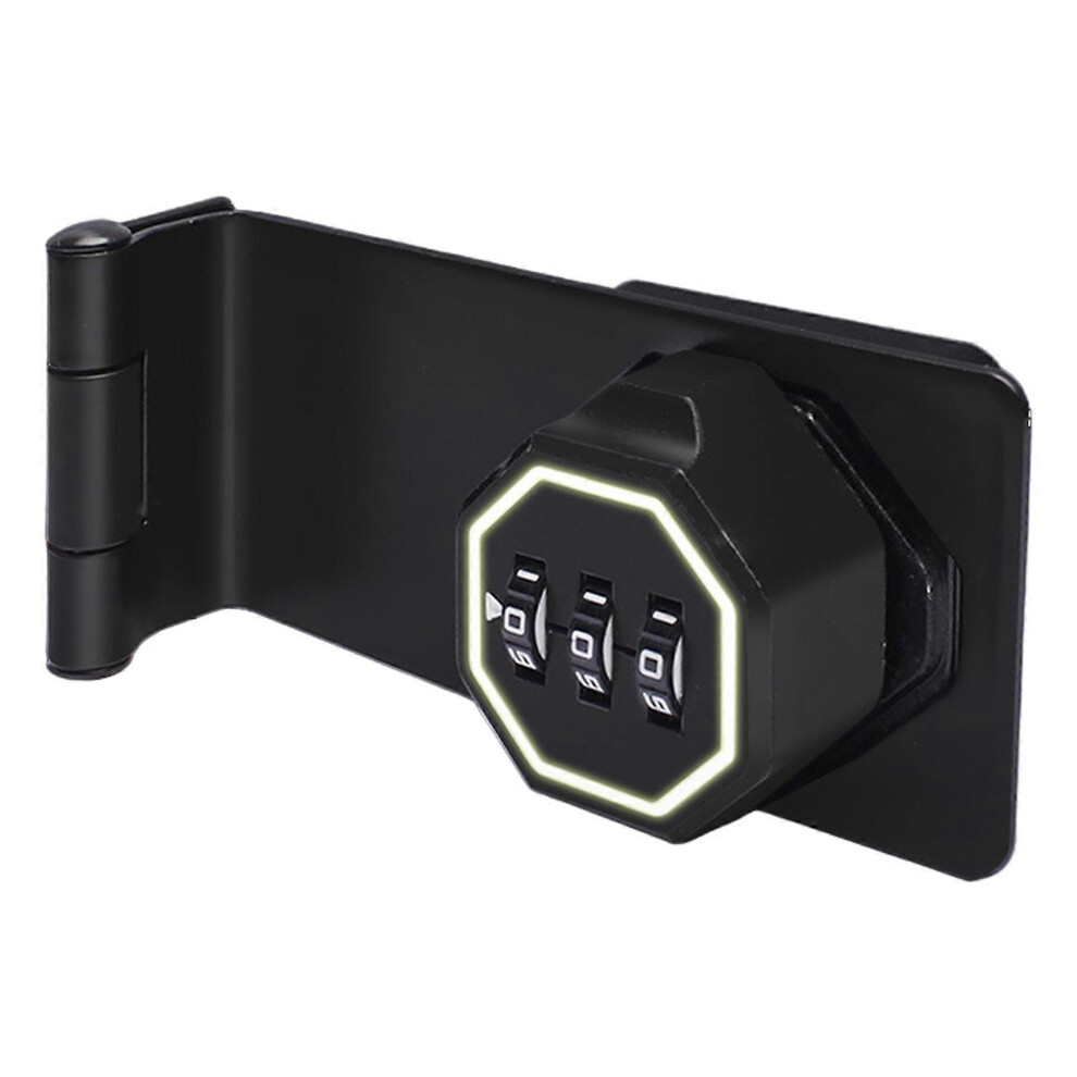 (Three Sections Gentl, One Size) Keyless Cabinet Lock Cabinet Combination Lock Twist Knob Hasp Lock For Kitchen Drawers, Cabinets, Cupboard Enduring 7683012601736