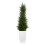 3.5 Cypress Artificial Tree in White Metal Planter UV Resistent (indend?rs/udend?rs) 1