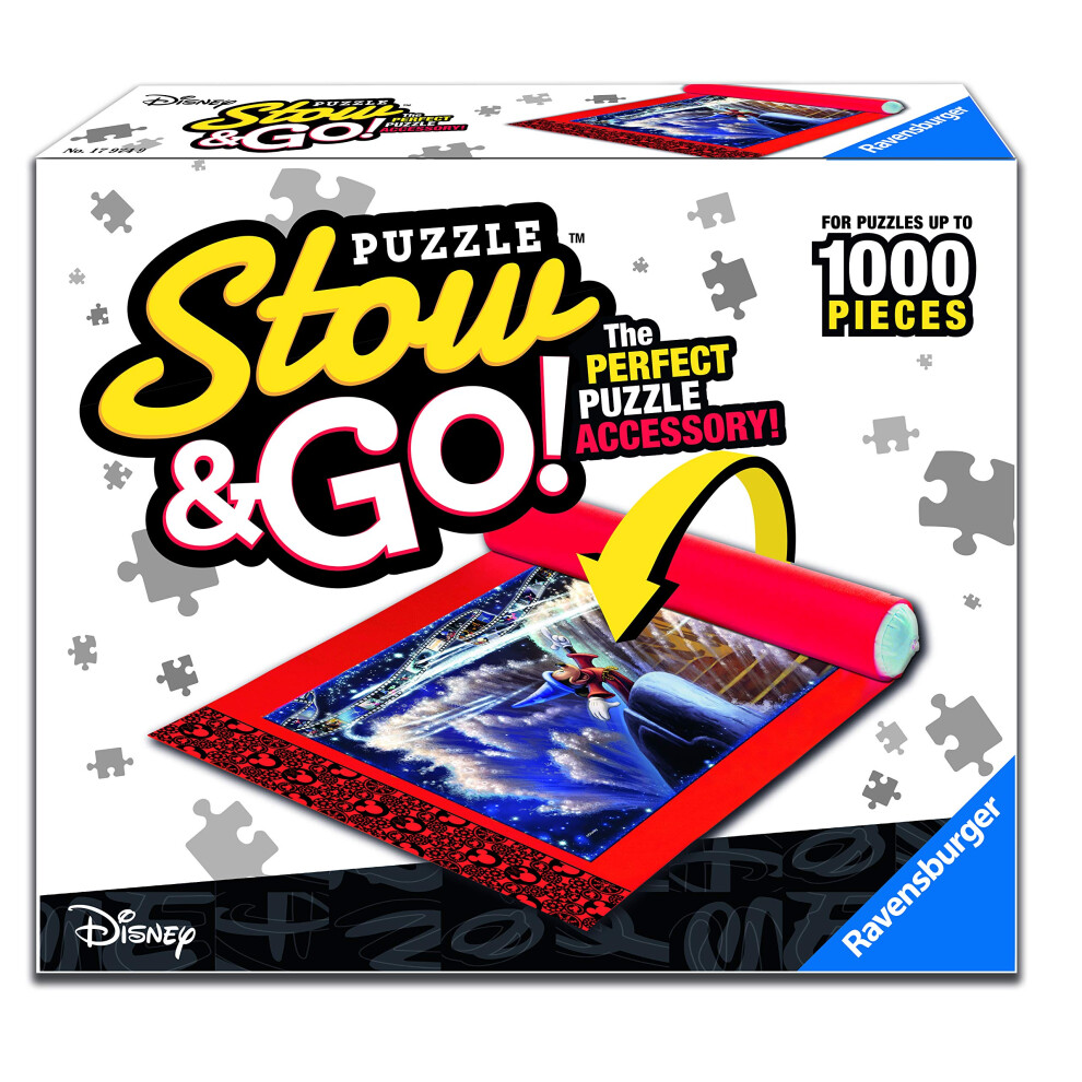Ravensburger 17974 Disney Mickey Puzzle Stow & Go - Store And Transport Jigsaw Puzzles Up To 1000 Pieces