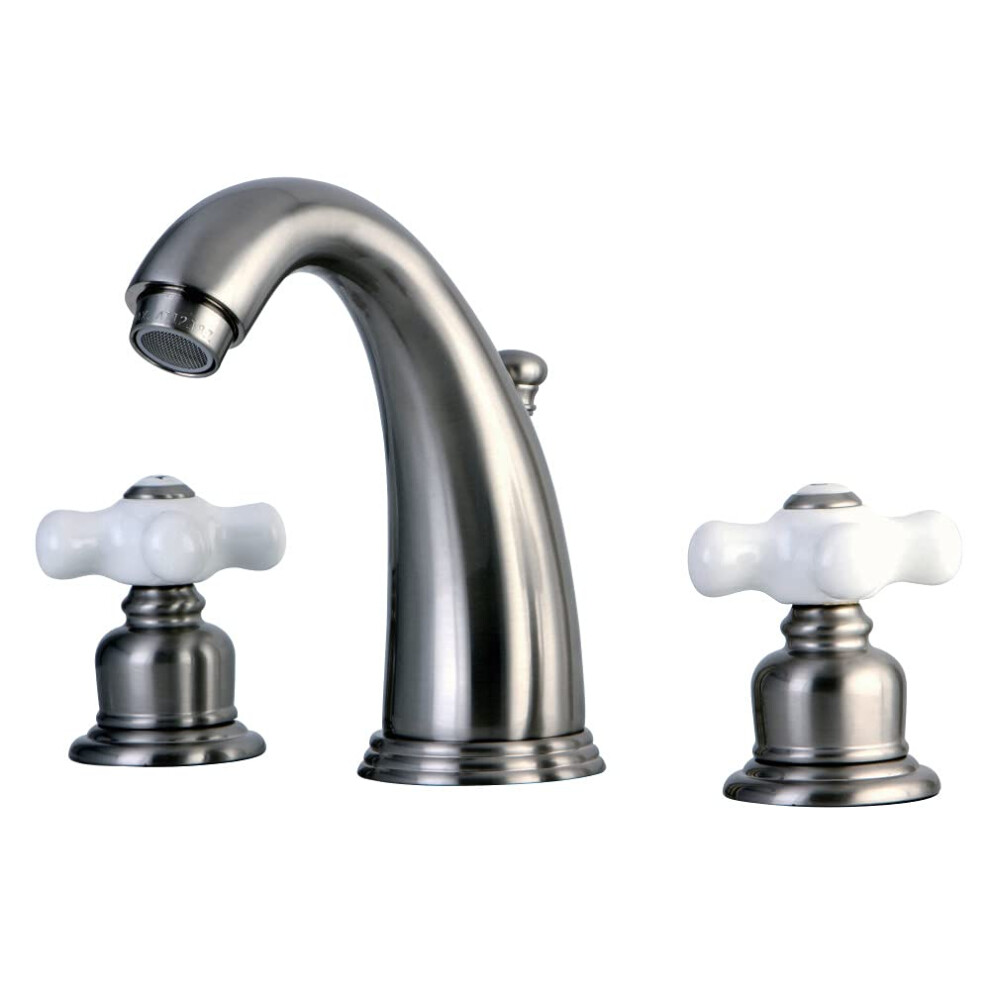 Kingston Brass Kb988px Lavatory Faucet With Retail Pop-Up 5-1/4"""" Brushed Nickel 663370122552