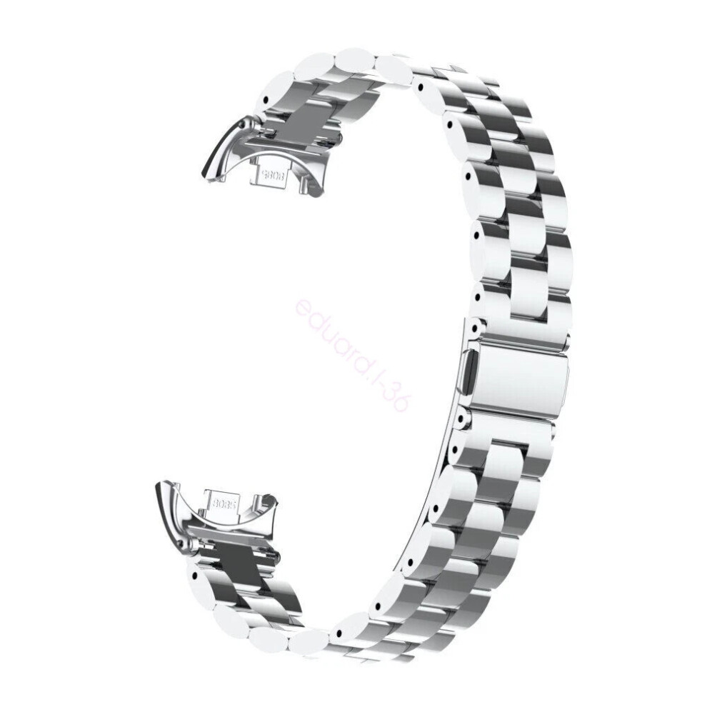 (, For Xiaomi Mi Band 8) Stainless Strap For Xiaomi Mi Band 8 Bracelet Smart Watchband Band8 Miband 8 Hot Silver 6963793826179