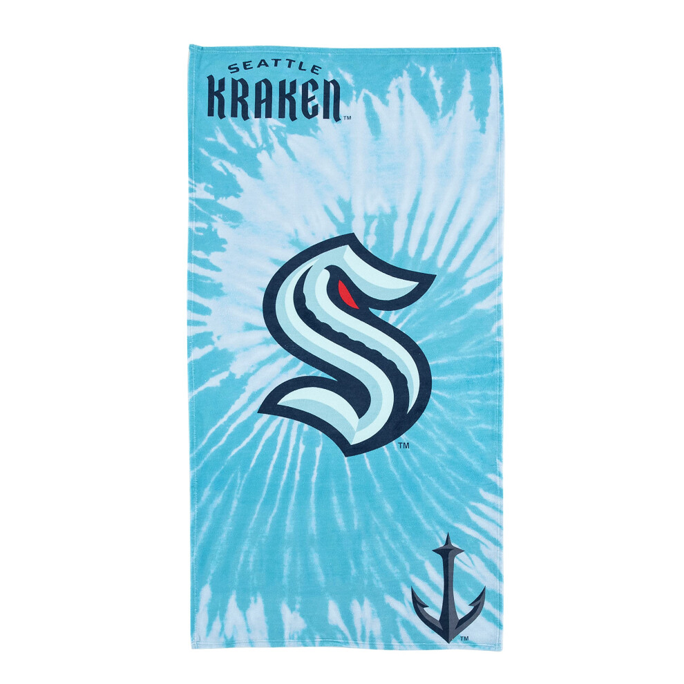 Northwest The Company NHL Seattle Kraken Beach Towel  30"" x 60""  Psychedelic-image-OPC-PH8KZV5-NEW