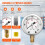 VEVOR Hydraulisk trycktestkit, 250/400/600bar, 3 manometrar, 11 testkopplingar, 3 testslangar 4